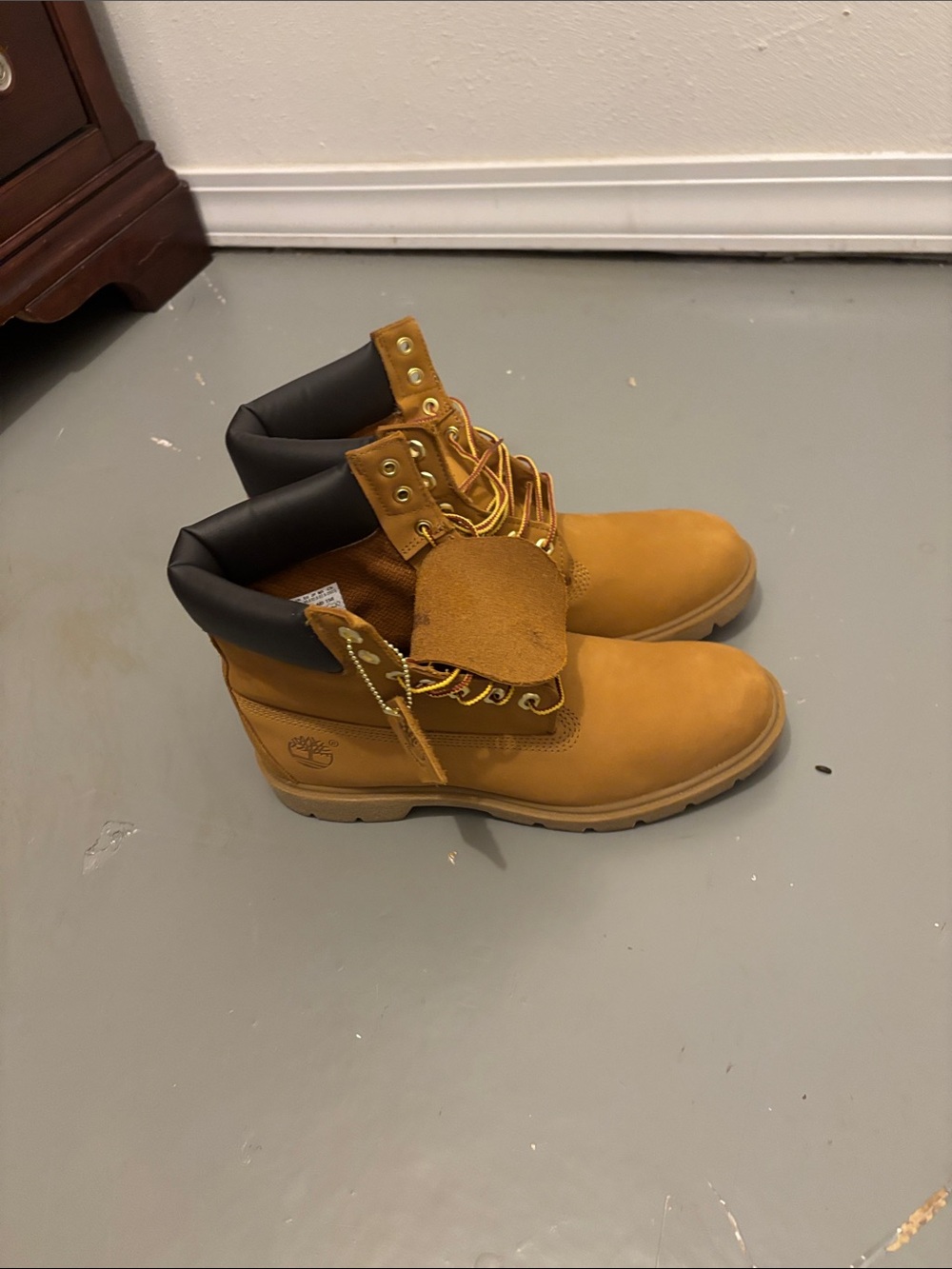 Timberland Kids Wheat Yellow Nubuck Boots